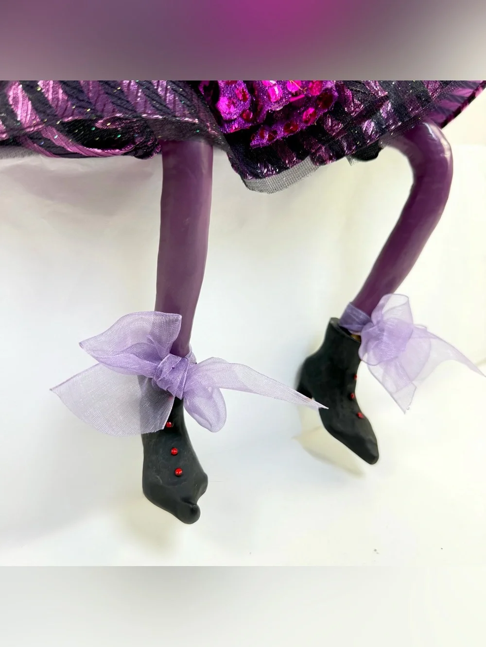 Vintage Singing Witch Shelf Sitter Halloween Figure “Double Double Toil Trouble”